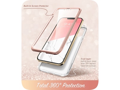 i-Blason Cosmo Marble Pink Snap Case for iPhone 13 Pro Max (iPhone2021-6.7-Cosmo-SP-Marble)