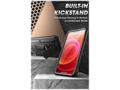 SUPCASE Unicorn Beetle Pro Black Rugged Case for iPhone 13 mini (SUP-iPhone2021-5.4-UBPro-SP-Black)