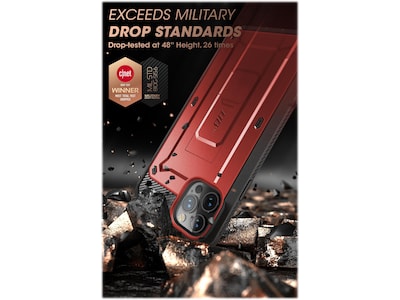 SUPCASE Unicorn Beetle Pro Metallic Red Rugged Case for iPhone 13 Pro (SUP-iPhone2021Pro-6.1-UBPro-SP-Ruddy)
