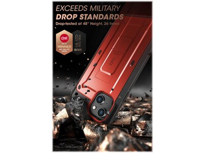 SUPCASE Unicorn Beetle Pro Metallic Red Rugged Case for iPhone 13 (SUP-iPhone2021-6.1-UBPro-SP-Ruddy)