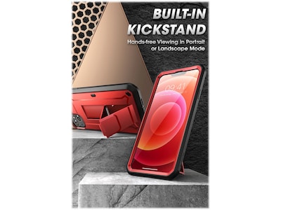 SUPCASE Unicorn Beetle Pro Metallic Red Rugged Case for iPhone 13 (SUP-iPhone2021-6.1-UBPro-SP-Ruddy)