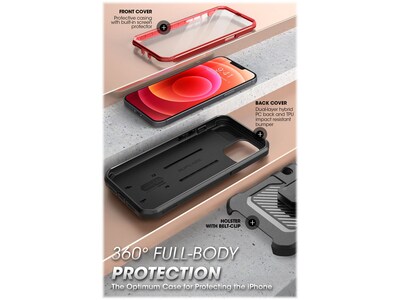 SUPCASE Unicorn Beetle Pro Metallic Red Rugged Case for iPhone 13 (SUP-iPhone2021-6.1-UBPro-SP-Ruddy)
