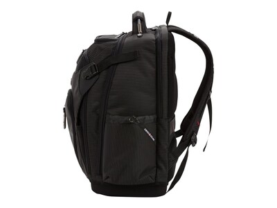 SwissGear USB Work Pack Pro Tool Laptop Backpack, Black with White Dots Plastic (3636200472)