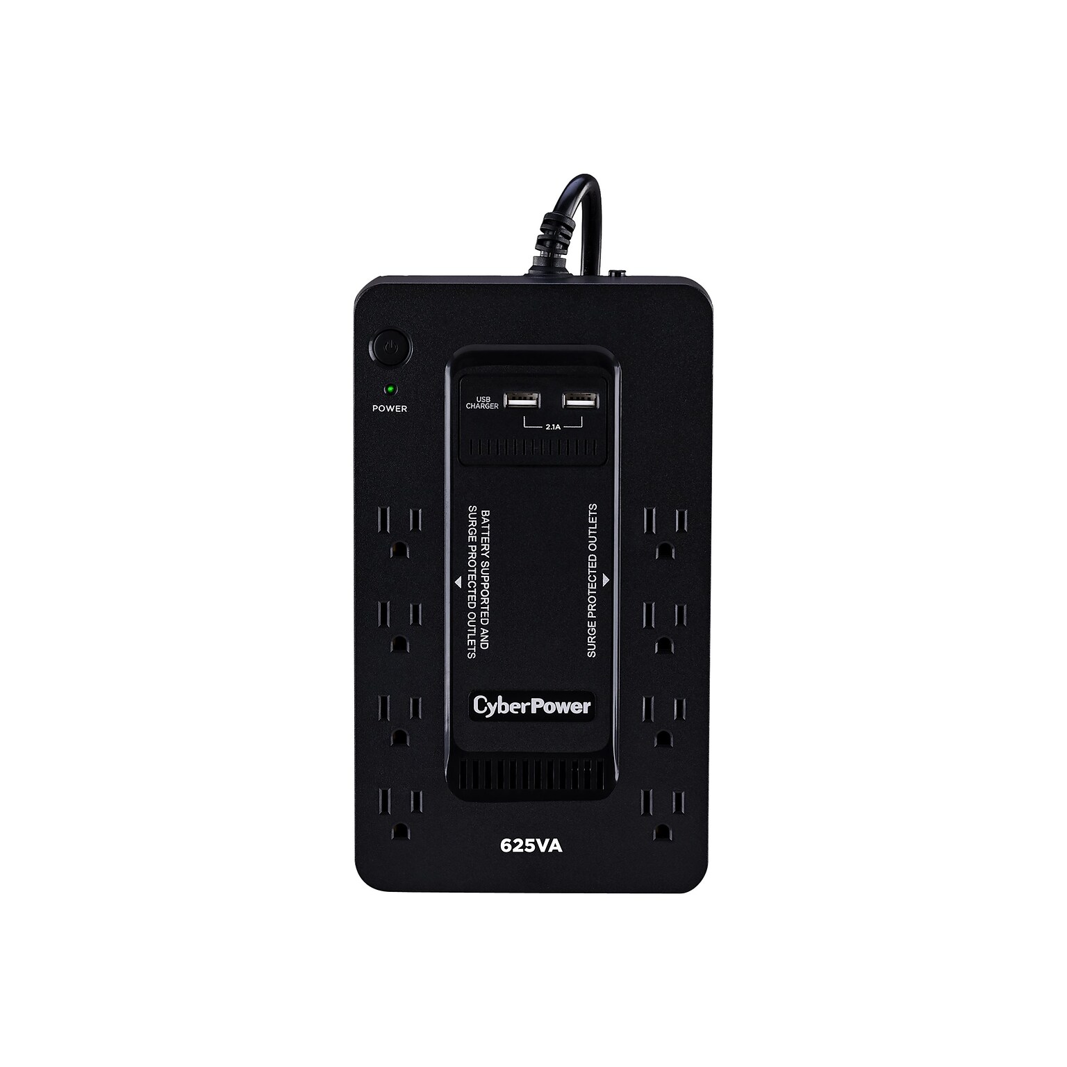 CyberPower Standby Series 625VA 8-Outlet UPS, Black (ST625U)