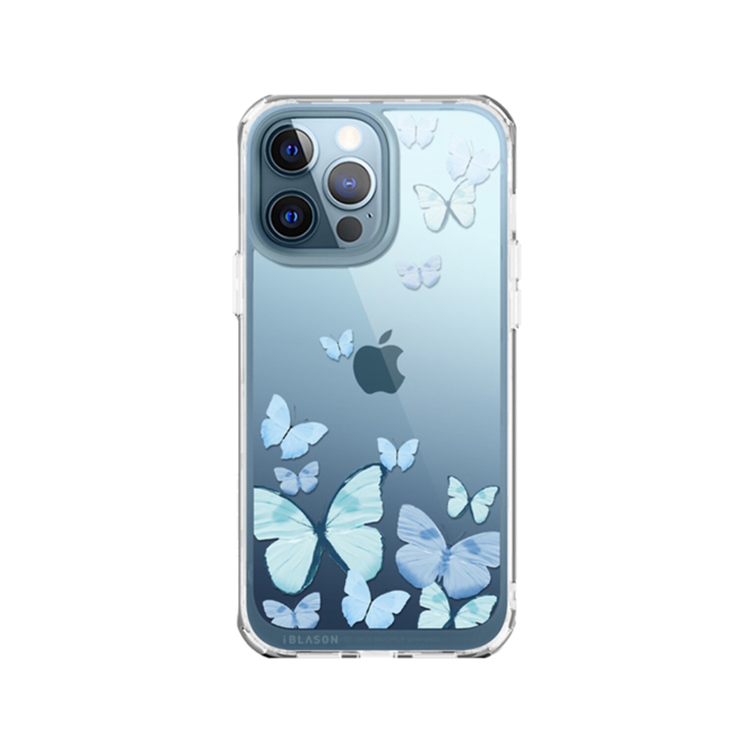 i-Blason Halo Butterfly Blue Snap Case for iPhone 13 Pro Max (iPhone2021-6.7-Halo-F)