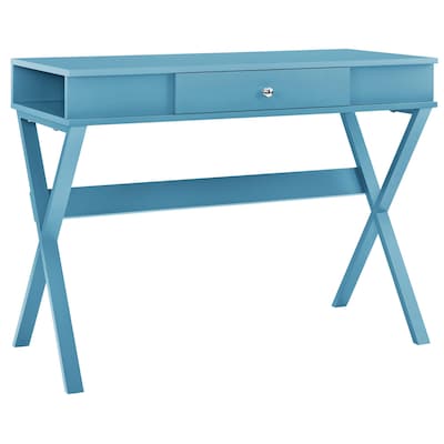 Ameriwood Home Paxton 39"W Campaign Desk, Blue (9258296COM)