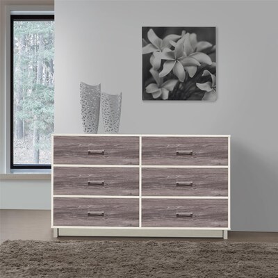 Ameriwood Home River Layne Media Dresser Vintage White 5981330