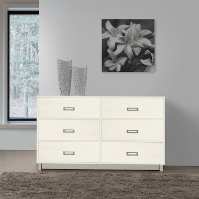 Ameriwood Home  Colebrook 6-Drawer Dresser, Vintage White (5990096)
