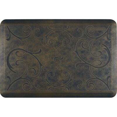 Wellnessmats® Estates Bella 3' x 2' Anti-Fatigue Floor Mat, Oasis (EB32WMRBTAN)