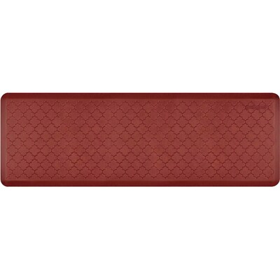 WellnessMats Estates Shades of Red Trellis Anti-Fatigue Mat, 72" x 24", Sunset (ET62WMRRTAN)