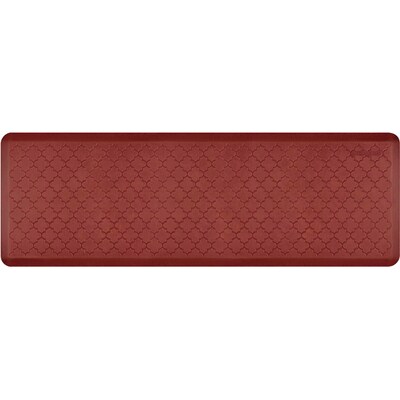 WellnessMats Estates Shades of Red Trellis Anti-Fatigue Mat, 72 x 24, Sunset (ET62WMRRTAN)