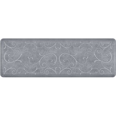 Wellnessmats® Estates Bella 6' x 2' Anti-Fatigue Floor Mat, Beach Glass (EB62WMRWGRY)