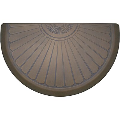 mats® Studio Semi Sunburst 36" x 22" Anti-igue Floor Mat, Oasis (STS3622BTAN)