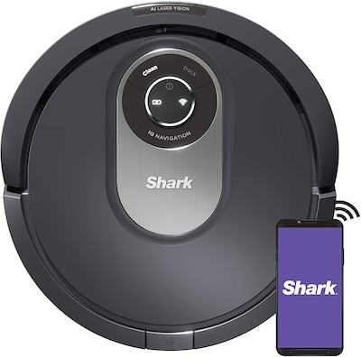 Shark AI Robot Cordless Vacuum, Bagless, Grey (RV2001)