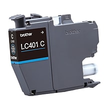 Brother LC401 Cyan Standard Yield Ink Cartridge, Prints Up to 200 Pages (LC401CS)