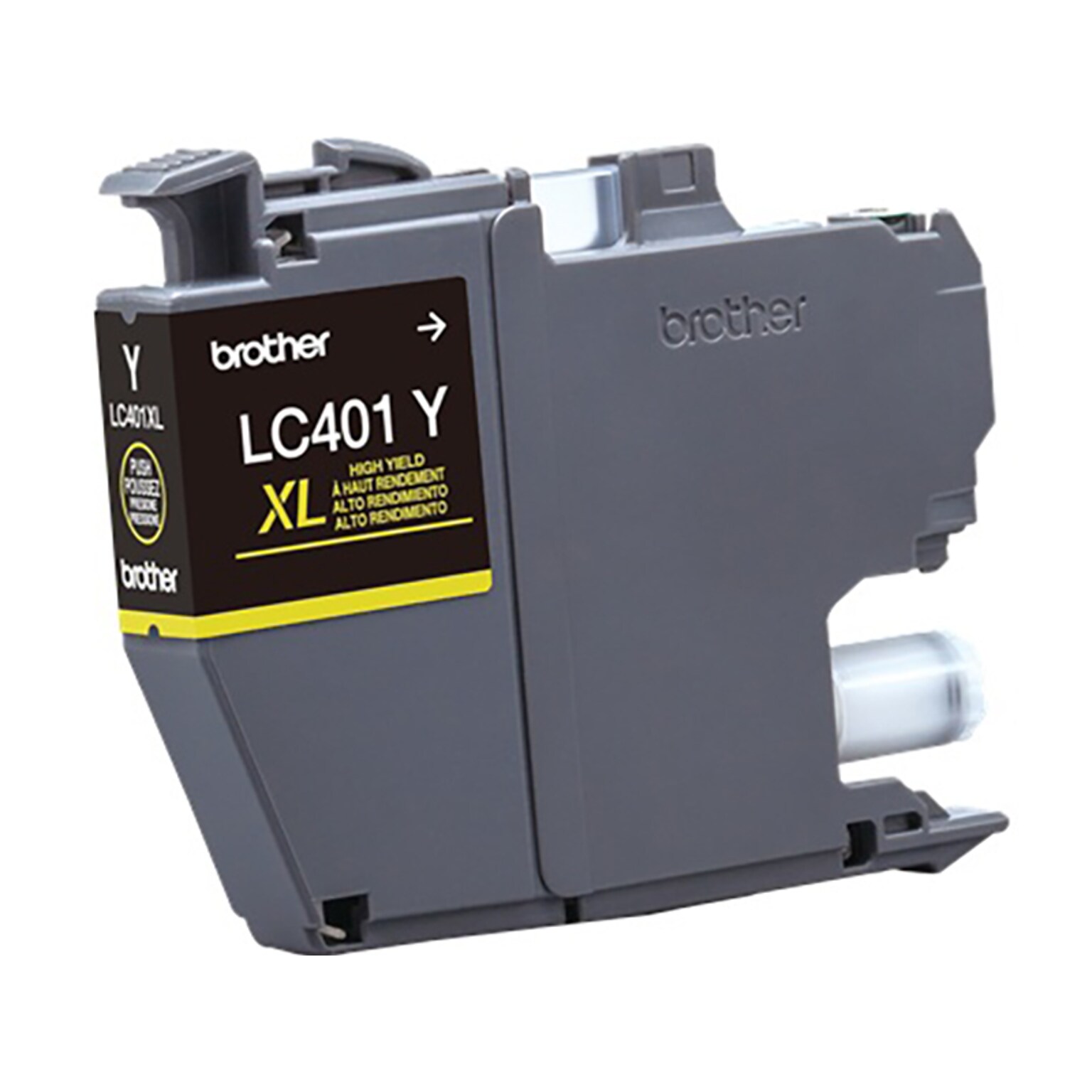 Brother LC401 Yellow High Yield Ink Cartridge, Prints Up to 500 Pages (LC401XLYS)