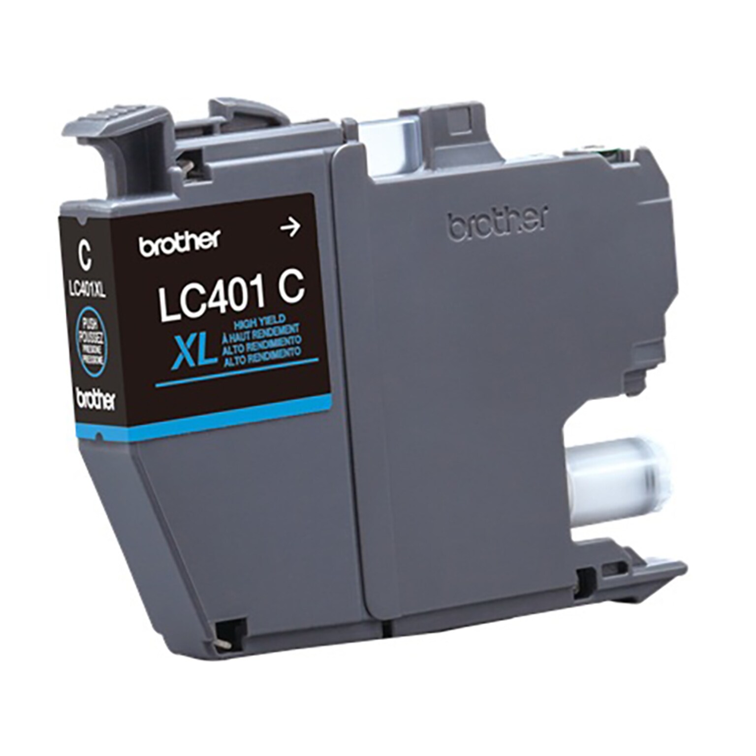 Brother LC401 Cyan High Yield Ink Cartridge, Prints Up to 500 Pages (LC401XLCS)