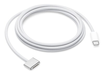 Apple 6.56 USB Type-C to MagSafe 3 Charge Cable, Male to Male, White (MLYV3AM/A)