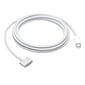 Apple 6.56' USB Type-C to MagSafe 3 Charge Cable, Male to Male, White (MLYV3AM/A)