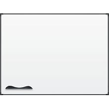 Best-Rite Ultra Trim Magnetic Dry-Erase Board, Black Frame, 4 x 3