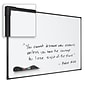 Best-Rite Ultra Trim Magnetic Dry-Erase Board, Black Frame, 4' x 3'