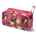 Zodaca Travel Cosmetic Makeup Case Bag Pouch Toiletry Zip Organizer - Pink Yellow Paisley