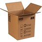 SI Products 24" x 16" x 12" Multi-Depth Shipping Boxes, 200#/ECT-32 Mullen Rated Corrugated, Pack of 15, (MD241612)