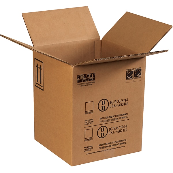 SI Products 30 x 24 x 24 Multi-Depth Shipping Boxes, 275#/ECT-44 Mullen Rated Corrugated, Pack of 10, (MDHD302424)