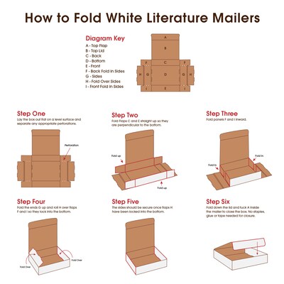 Quill Brand 11.125" x 8.75" x 6" Corrugated Shipping Boxes, 200#/ECT-32-B Mullen Rated  Pack of 50, (M1186)