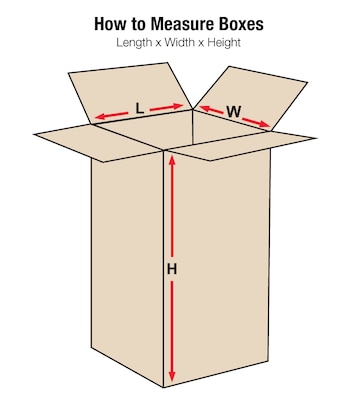 Quill Brand 4 x 4 x 40 Corrugated Shipping Boxes, 200#/ECT-32 Mullen Rated Corrugated, Pack of 25