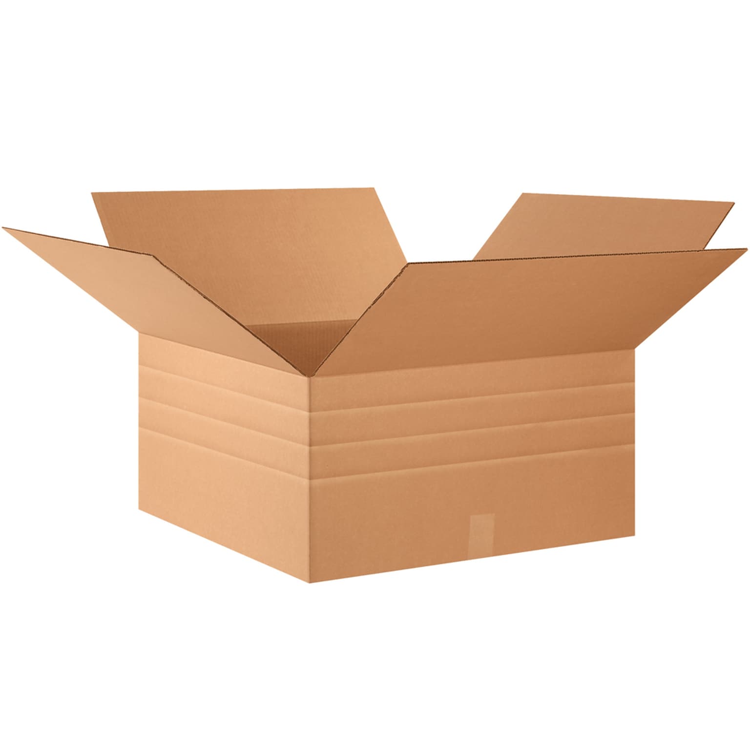 SI Products 24 x 24 x 12 Multi-Depth Shipping Boxes, 200#/ECT-32 Mullen Rated Corrugated, Pack of 10, (MD242412)