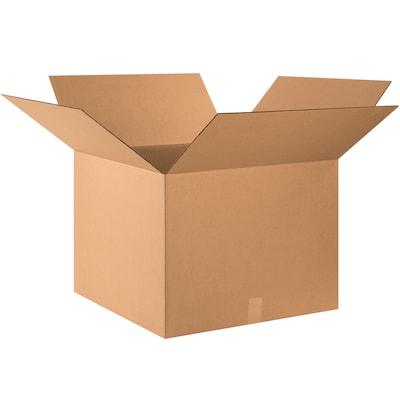 SI Products 24 x 24 x 18 Corrugated Shipping Boxes, 200#/ECT-32 Mullen Rated Corrugated, Pack of