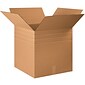 SI Products 22 x 22 x 22 Multi-Depth Shipping Boxes, 200#/ECT-32 Mullen Rated Corrugated, Pack of
