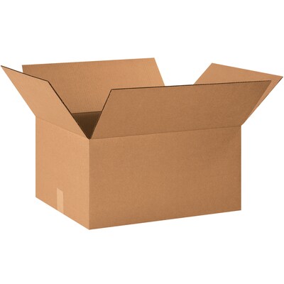Staples 20 x 16 x 10 Corrugated Shipping Boxes, 200#/ECT-32 Mullen Rated Corrugated, Pack of 25, (201610)