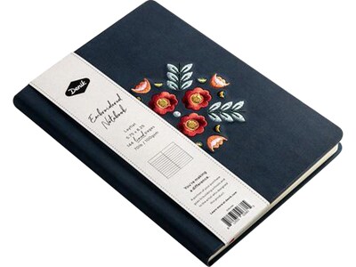 Denik Evelynn Blue Vegan Suede Journal, 5.75 x 8.25 (AHBC550L)
