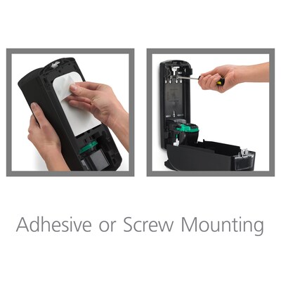 PURELL ADX12 Wall Mounted Hand Sanitizer Dispenser, Black/Brushed Chrome (8828-06)