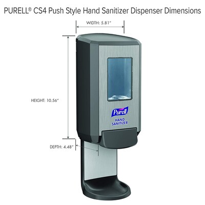 PURELL CS4 Wall Mounted Hand Sanitizer Dispenser, Graphite (5124-01)