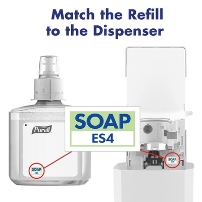 PURELL HEALTHY SOAP ES4 Wall Mounted Hand Soap Dispenser, White (5030-01)