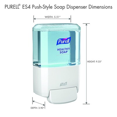 PURELL HEALTHY SOAP ES4 Wall Mounted Hand Soap Dispenser, White (5030-01)
