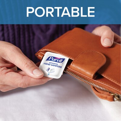 PURELL SINGLES Advanced Hand Sanitizer Single-Use Packets, 125/Box (9630-12-125CTNS)