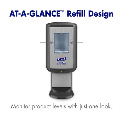 Purell CS 8 Automatic Floor Stand Hand Sanitizer Dispenser, Graphite/Black (7418-DS)
