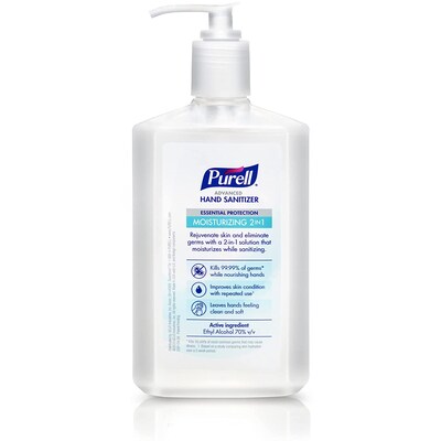 PURELL 2in1 Moisturizing Advanced 70% Alcohol Gel Hand Sanitizer, 12 oz, 12/Carton (3698-12 CT)