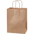Staples® 10.25 x 4.5 Kraft Paper Shopping Bags, Kraft, 250/Carton (BGS103K)
