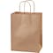 Staples® 10.25 x 4.5 Kraft Paper Shopping Bags, Kraft, 250/Carton (BGS103K)