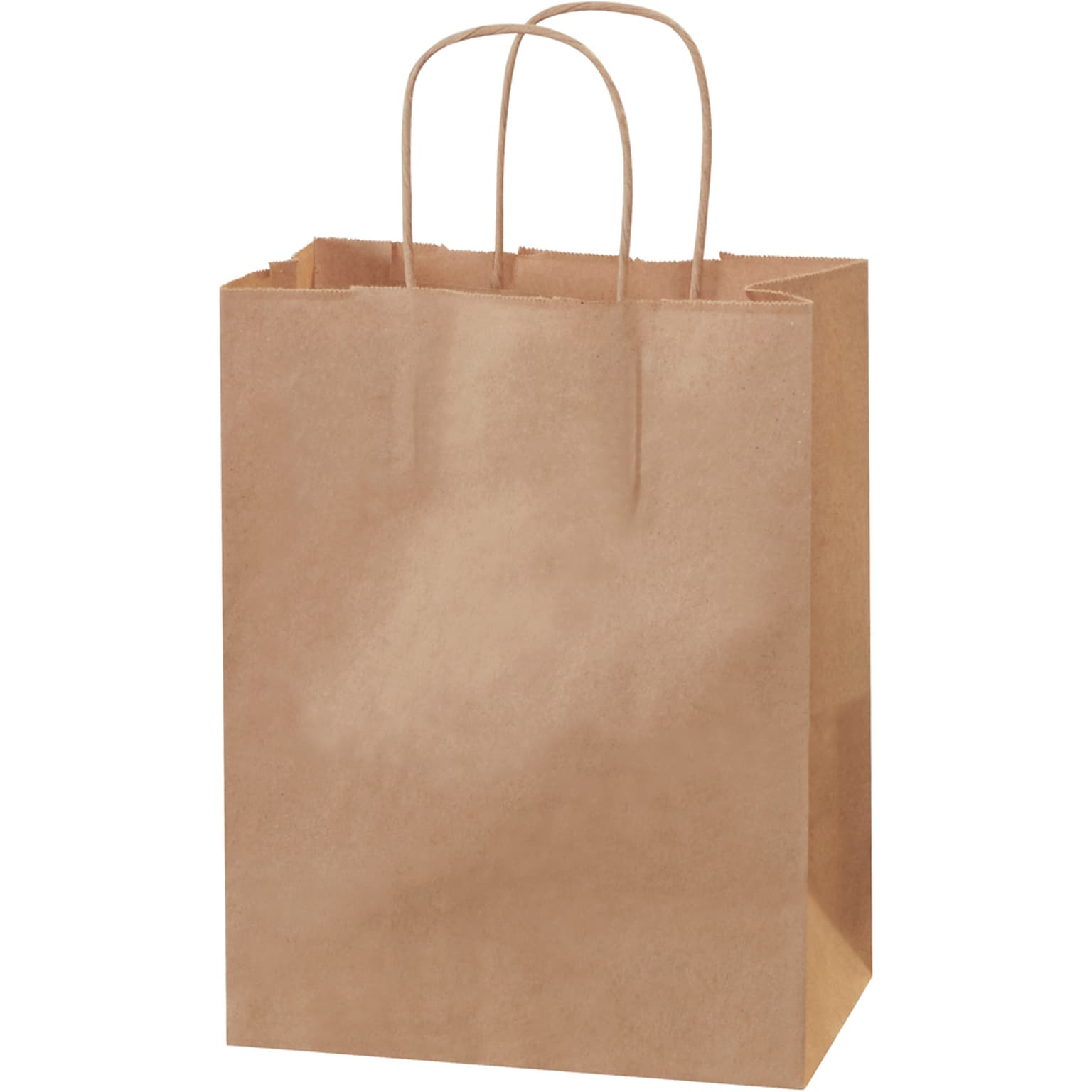 Staples® 10.25 x 4.5 Kraft Paper Shopping Bags, Kraft, 250/Carton (BGS103K)