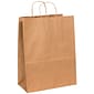 Staples® 17" x 7" x 13" Kraft Paper Shopping Bags, Kraft, 250/Carton (BGS106K)
