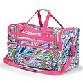 Zodaca Large Duffel Travel Bag Overnight Weekend Handbag Camping Hiking Zipper Shoulder Carry Bag - Multicolor Paisley