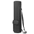Zodaca Lightweight Durable Full-Zip Yoga Mat Gym Sports Bag with Pocket & Adjustable Shoulder Strap - Solid Black