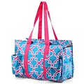 Zodaca Lightweight All Purpose Handbag Large Utility Shoulder Tote Carry Bag for Camping Travel Shopping - Blue