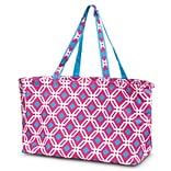 Zodaca Large All Purpose Stylish Magnetic Clasp Open Top Handbag Laundry Shopping Utility Tote Carry